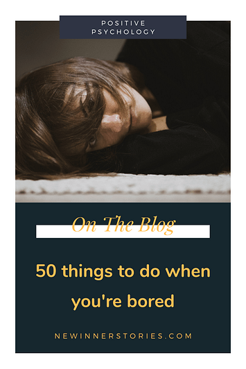 50 Things To Do When You’re Bored Pinterest image with blogs title